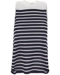 Semicouture - Striped Sleeveless Knit - Lyst