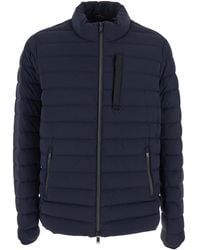 Moose Knuckles - Laki Down Jacket With High Neck And Logo Patch On The Sleeve - Lyst