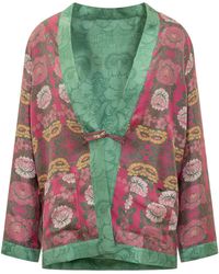 Pierre Louis Mascia - Silk Kimono With Floral Pattern - Lyst
