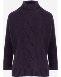 Bruno Manetti - Sweater Cable-Knit Wool And Cashmere Virgin - Lyst