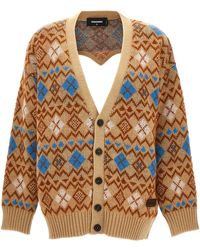 DSquared² - 'Heart Vintage Shetland' Cardigan - Lyst
