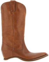 Maison Margiela - Solid Pointed Toe Boots - Lyst
