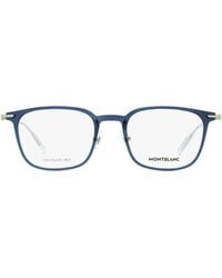Montblanc - Rectangular Eyeglasses Mb0100O 004 Transparent- 52Mm 0100 - Lyst