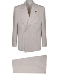 Lardini - Double-Breasted Suit - Lyst