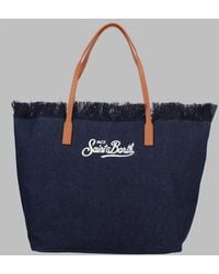 MC2 Saint Barth - Shoulder Bag City With Fringe Cotton Polyester - Lyst