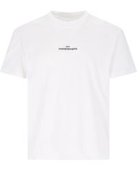 Maison Margiela - Distorted Logo T-Shirt - Lyst