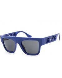 Versace - Versace 0Ve4430U Rectangular Logo-Lettered Sunglasses - Lyst