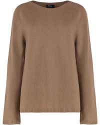 Max Mara - Crew Neck Sweater Wool And Cashmere - Lyst