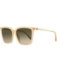 Jimmy Choo - Square Sunglasses Totta /g Fwmha Nude/gold 56mm - Lyst