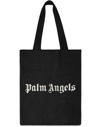 Palm Angels - Tote Bag With Logo Wool - Lyst