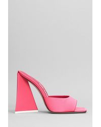 The Attico - Devon Slipper-mule In Rose-pink Leather - Lyst