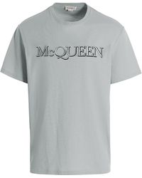 Alexander McQueen - Logo Embroidery T-shirt - Lyst
