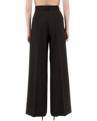 Sportmax - Wide Leg Pants Virgin Wool Ovis Aries Trousers - Lyst