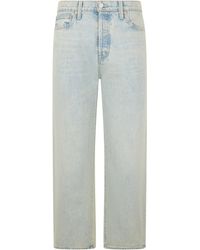 Mother - Straight-Leg Jeans Cotton - Lyst