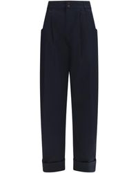 Jacob Cohen - Lindsay Barrel Wide Pants Gabardine - Lyst