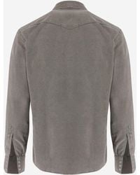 Alessandro Gherardi - Shirt West8 Ribbed Cotton - Lyst
