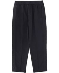 Emporio Armani - Trousers With Logo, Cotton Polyester Elastane - Lyst