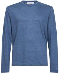 D 40 - Linen Jersey Long-Sleeved T-Shirt<Br - Lyst