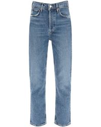 Agolde - 'riley' Cropped Jeans - Lyst