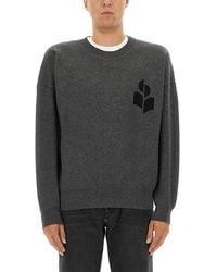 Isabel Marant - Jersey Sweater With Logo Cotton Jumpers - Lyst