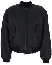 Balenciaga - Bomber Jacket High Collar Polyamide Coat - Lyst