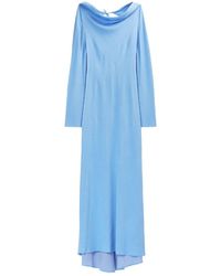 M05CH1N0 Jeans - Open-Back Crepe Maxi Dress - Lyst