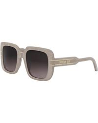Dior - Sunglasses Square Full Rim, Shiny Frame And Smoke Gradient Lens Signatures11I78A1 - Lyst