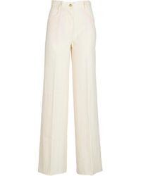 Forte Forte - Straight Buttoned Trousers - Lyst