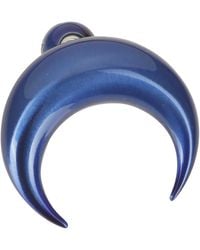 Marine Serre - Regenerated Single Tin Moon Stud Earrings - Lyst