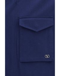 Valentino - Vlogo Signature Caban Jacket Cotton - Lyst