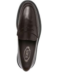 Tod's - Leather Loafers - Lyst