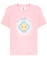 CASABLANCA - Graphic Crew Neck T-Shirt - Lyst