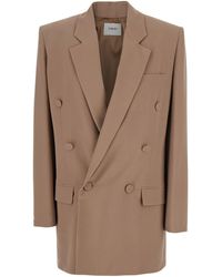 Saint Laurent - Double Breasted Jacket With Classic Lapels - Lyst