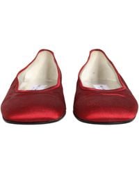 Dolce & Gabbana - Satin Fabric Ballet Slip On Flats Shoes - Lyst