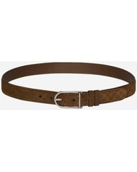 Gucci - Reversible Belt With Rounded Buckle Leather - Lyst