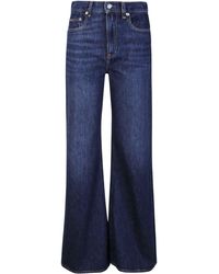 Ralph Lauren - Whiskered-effect Wide-leg Jeans - Lyst