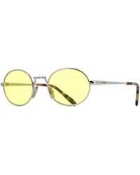 Loewe - Sunglasses Oval Full Rim, Shiny Palladium Frame And Lens Lw40151U16J - Lyst