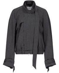 Victoria Beckham - Jacket With Scarf Detail - Lyst