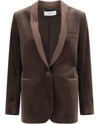 Lardini - Velvet Blazer Cotton; Elastane; Modal Jacket - Lyst