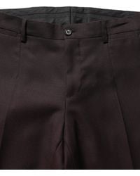 Dolce & Gabbana - Straight Leg Dress Silk Trousers Pants - Lyst