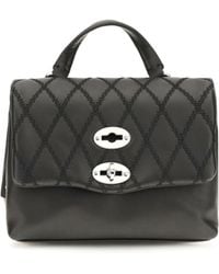 Zanellato - Mini Postina Tramè Leather Top Handle Bag Calf Bos Taurus Shoulder - Lyst