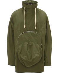 JW Anderson Khaki Green Cap-style Pocket Jacket