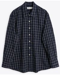 Our Legacy - Above Shirt Dark Checked Shirt With Long Sleeves - Lyst