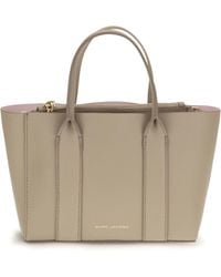 Marc Jacobs - Pop J The Small Work Tote Calf Leather Bos Taurus - Lyst