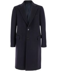 Lardini - Single-Breasted Coat With Classic Lapels - Lyst