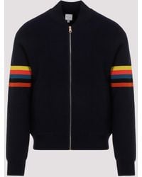 Paul Smith - Knitted Bomber Jacket - Lyst