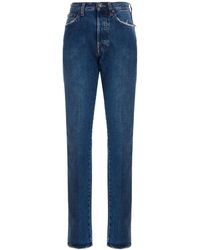 1% di sconto Donna Jeans da Jeans Made In Tomboy Jeans Dritti Vita Alta Fabien In CotoneMade In Tomboy in Cotone di colore Blu 