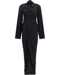 Rick Owens - Black Viscose Casual Dress - Lyst