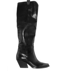 Elena Iachi - Leather Knee Boots - Lyst
