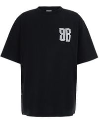 Balenciaga - Crew-Neck T-Shirt With Logo Cotton T-Shirts & Jerseys - Lyst